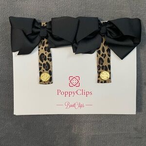 Black and Leopard Hair Clips